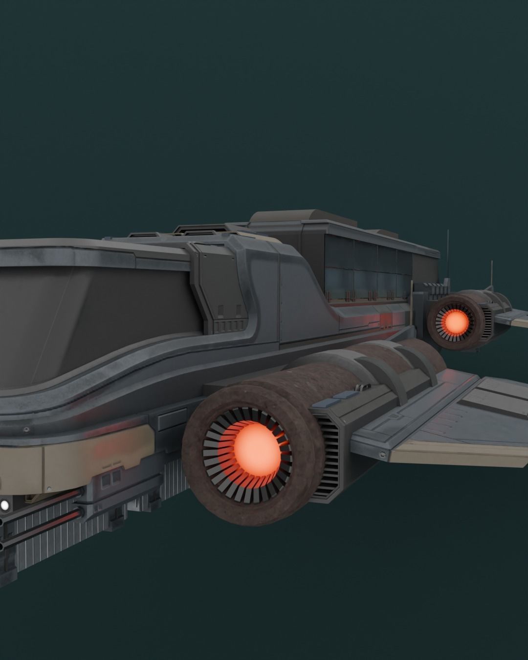 SPACESHIP CRAFT 3D model_1