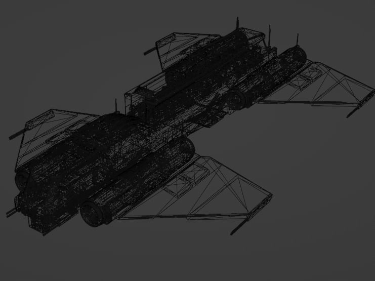 SPACESHIP CRAFT 3D model_5