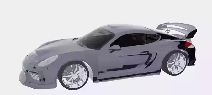 Porsche Cayman GT4 Free 3D model