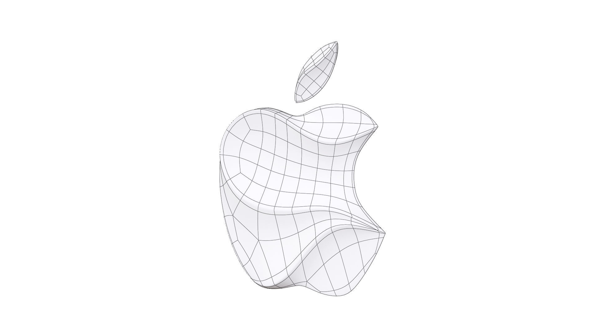 Apple logo 3D model_7