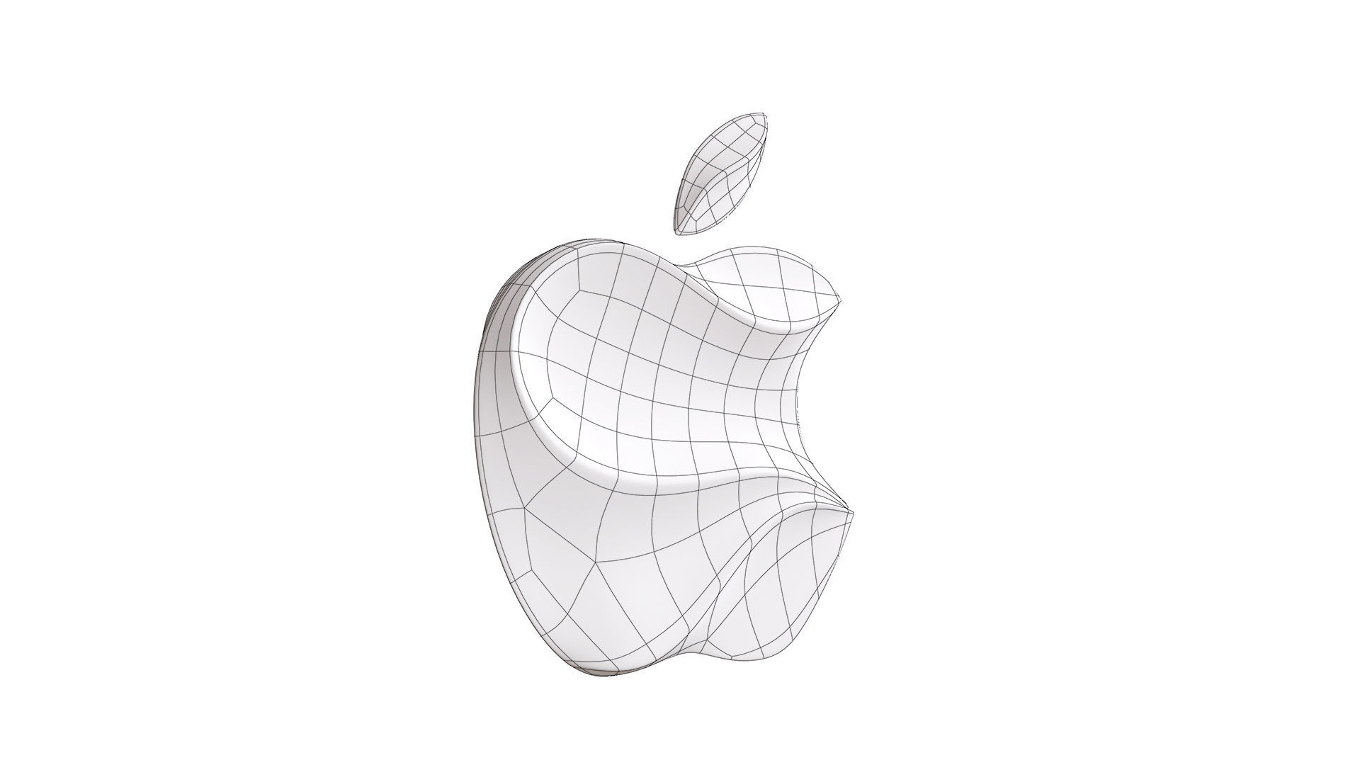 Apple logo 3D model_11