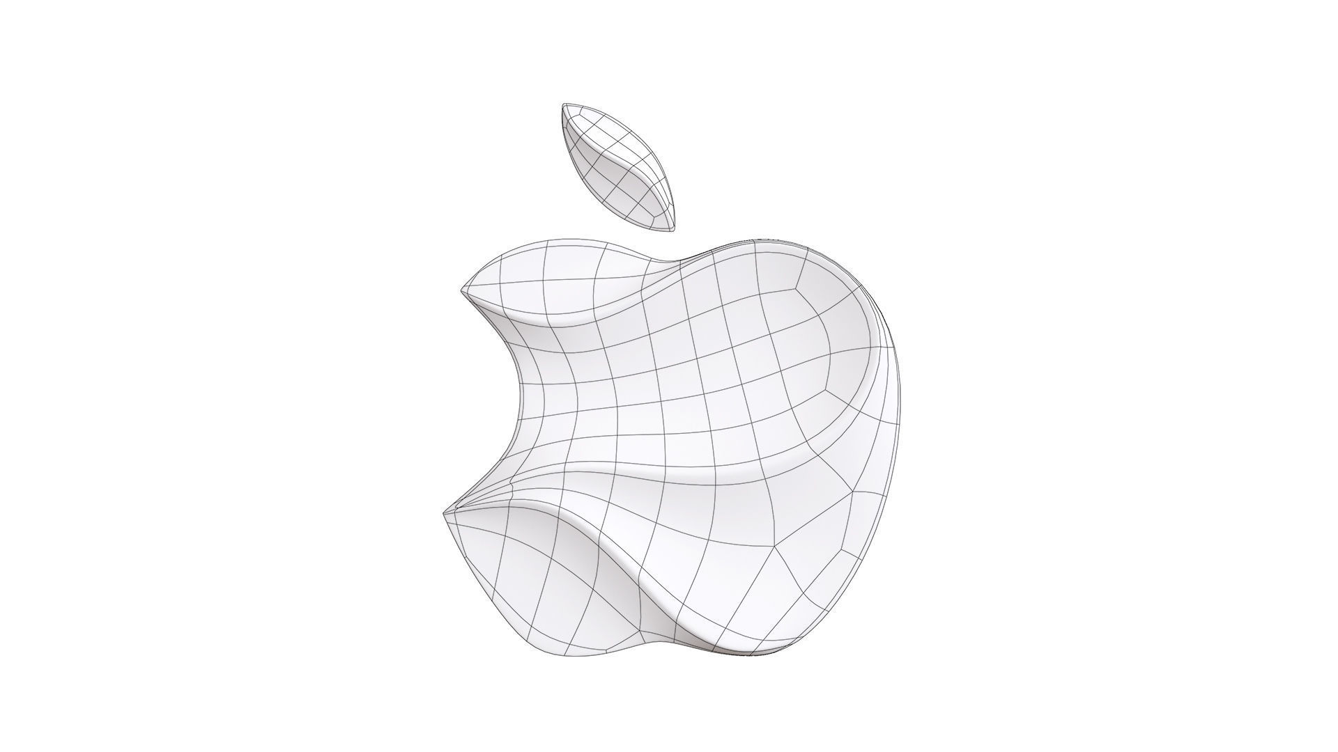 Apple logo 3D model_9