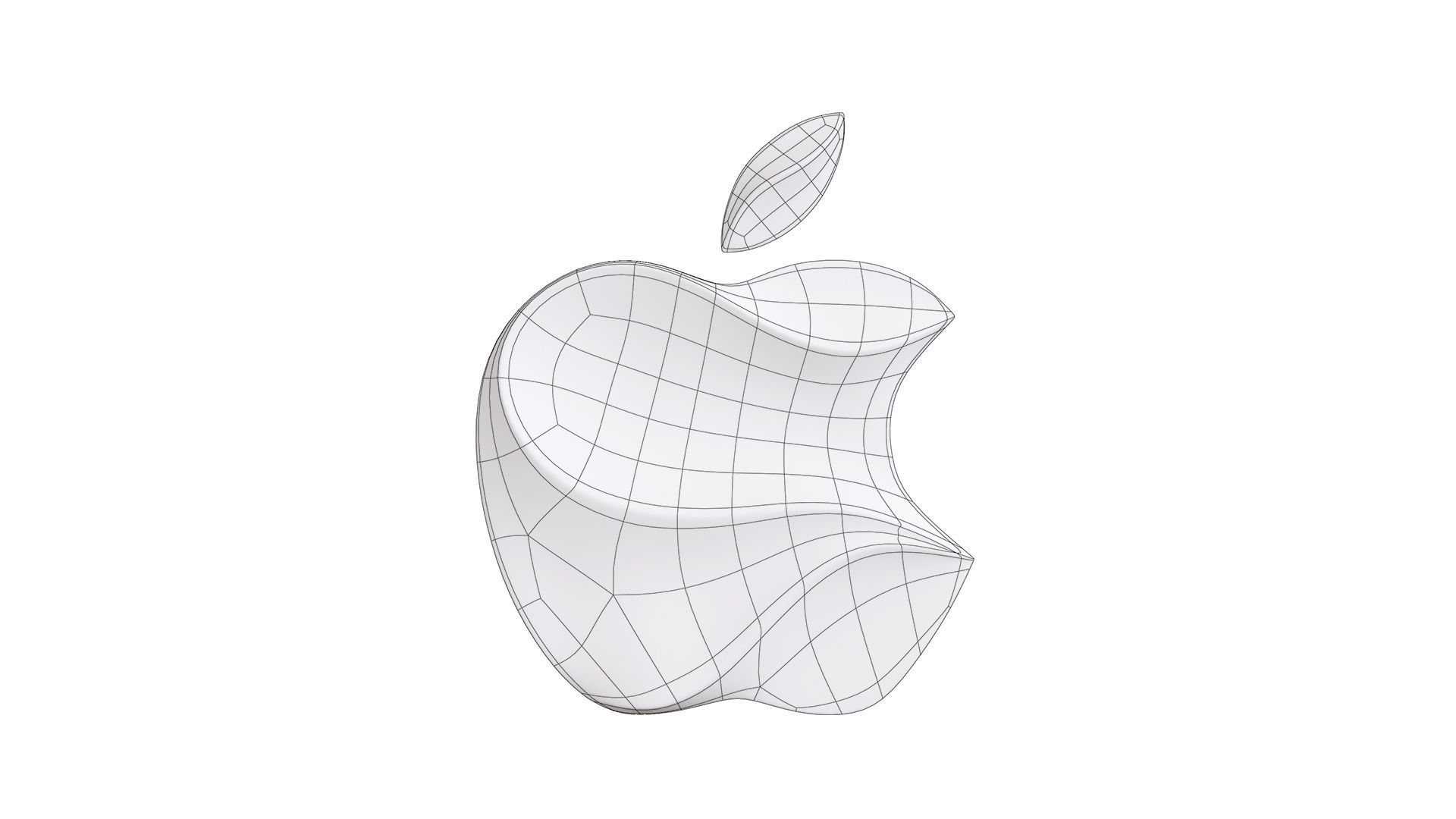 Apple logo 3D model_6