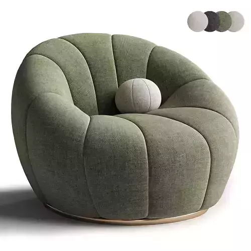 Garret Armchair Low-poly 3D model