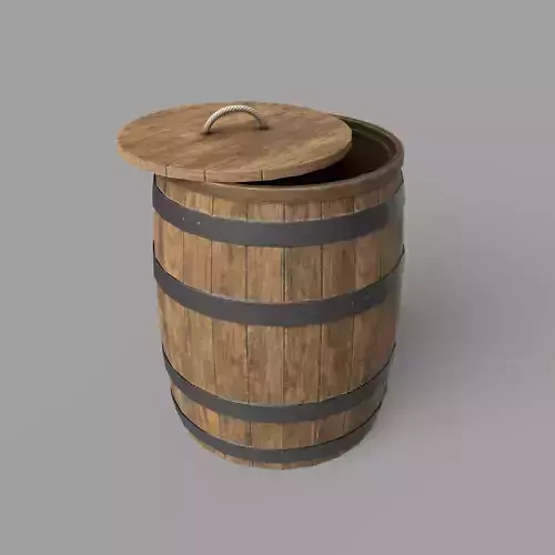 Wooden Barrel with Cap Vine Whiskey