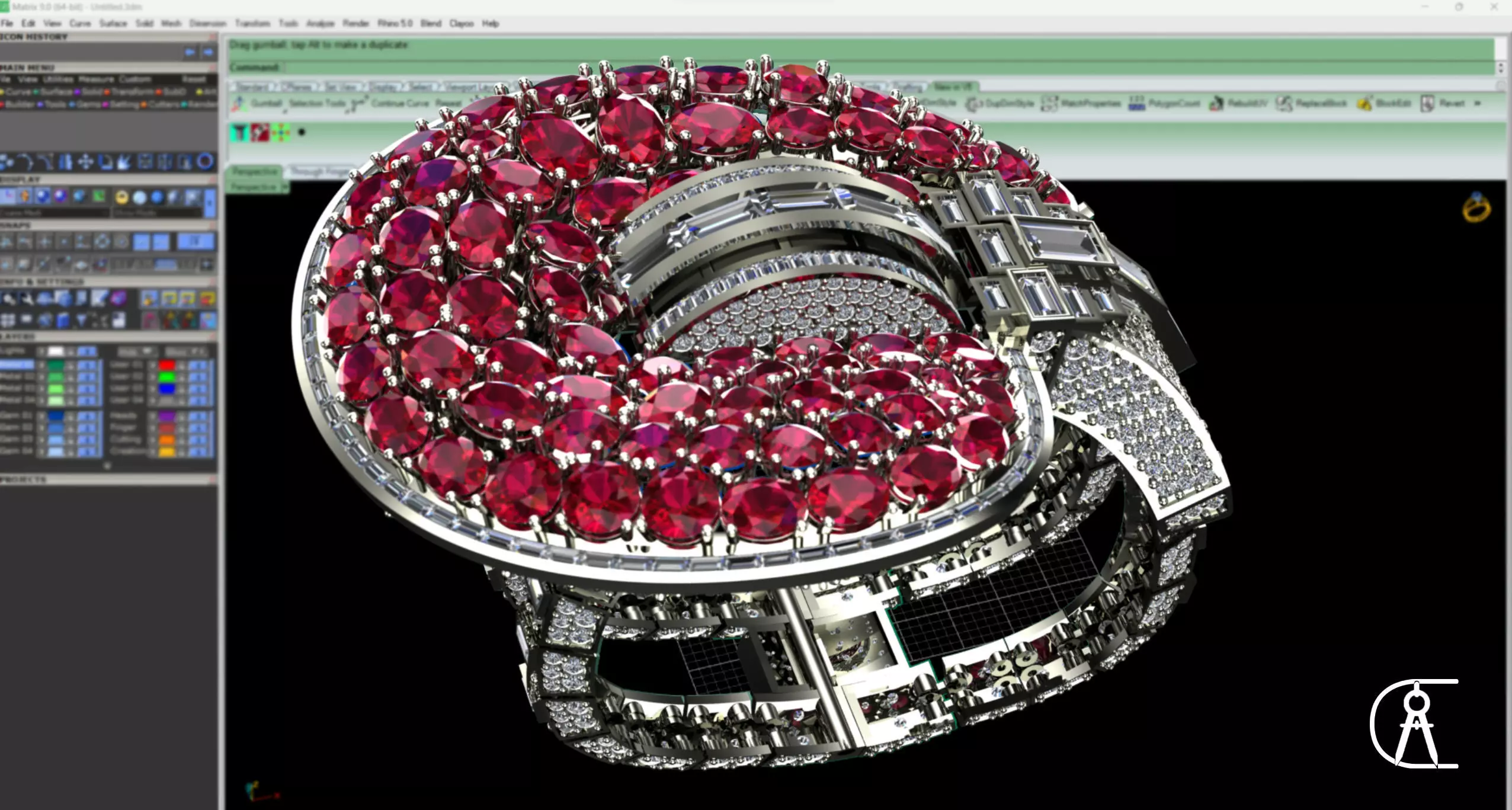 MarlenDietrichs Jarretiere bracelet  AAA Class 3D print model_0