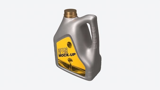 Motor Oil Can Mockup 3D model 3