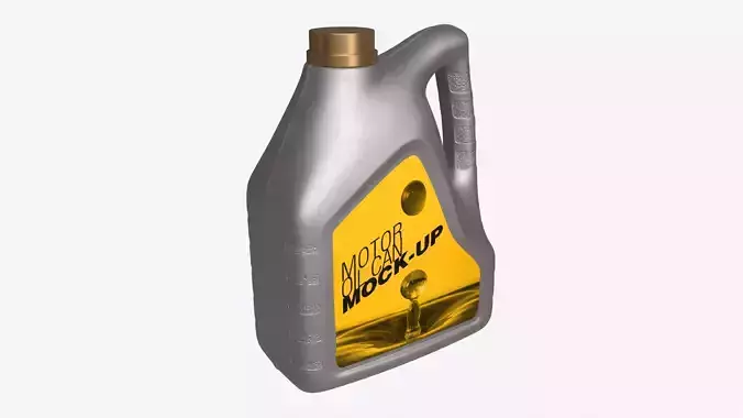 Motor Oil Can Mockup 3D model