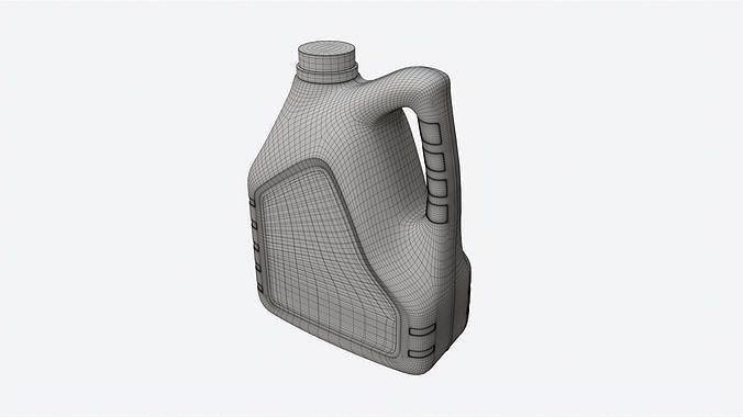 Motor Oil Can Mockup 3D model 7