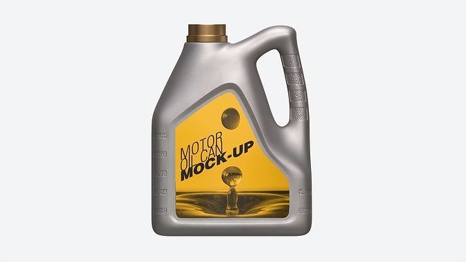 Motor Oil Can Mockup 3D model 5
