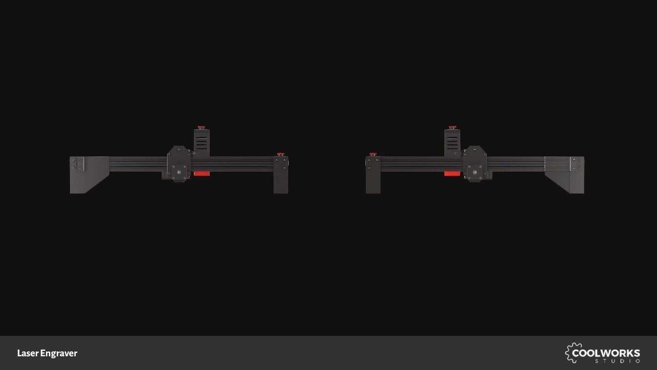 Laser Engraver Low-poly 3D model_8