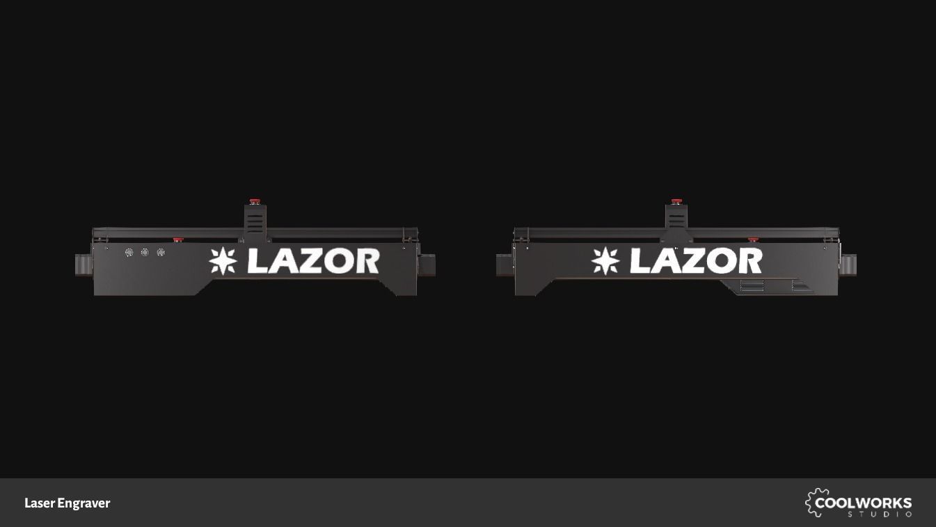 Laser Engraver Low-poly 3D model_7