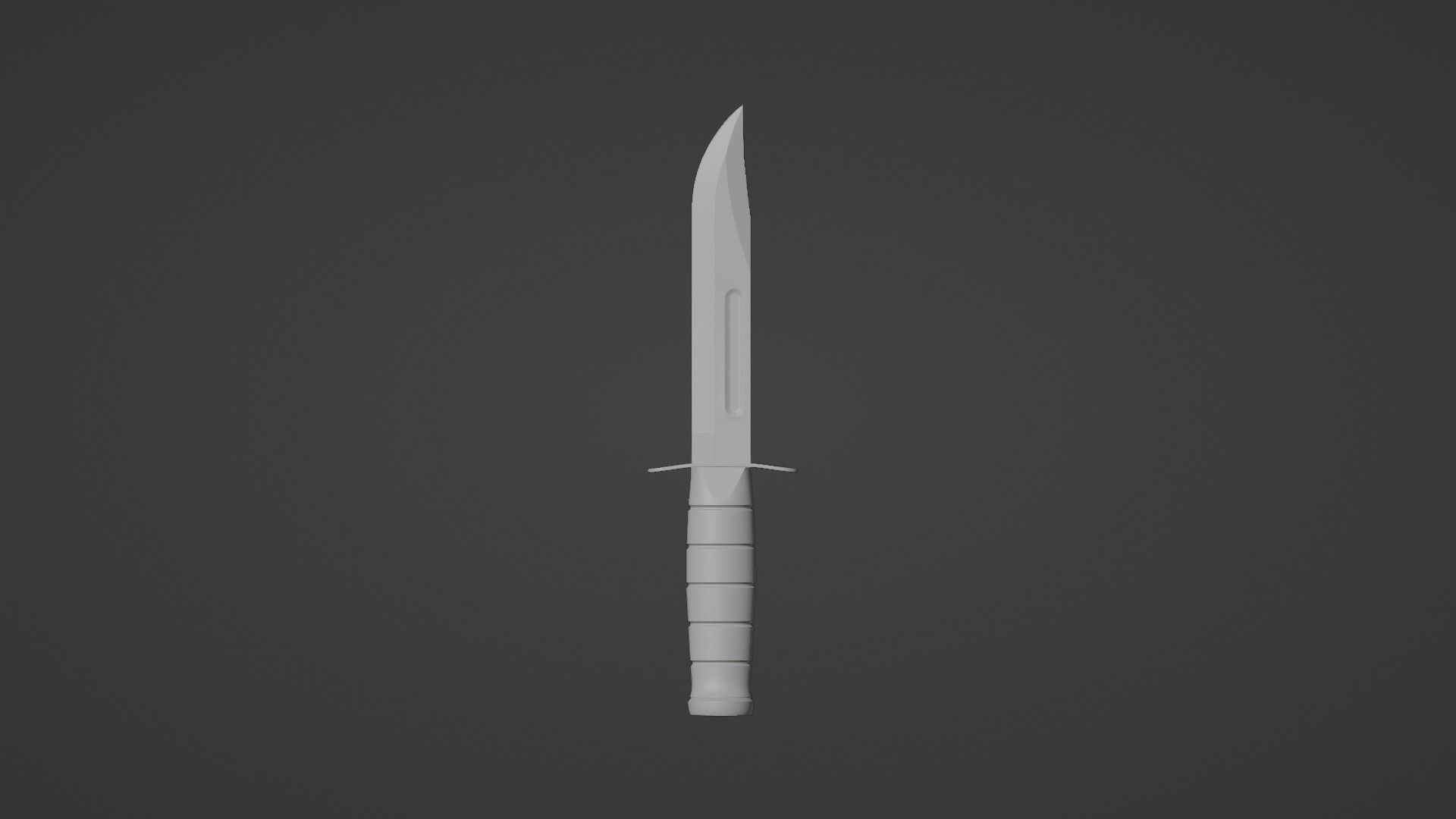 Hunting Knife Low-poly 3D model_5