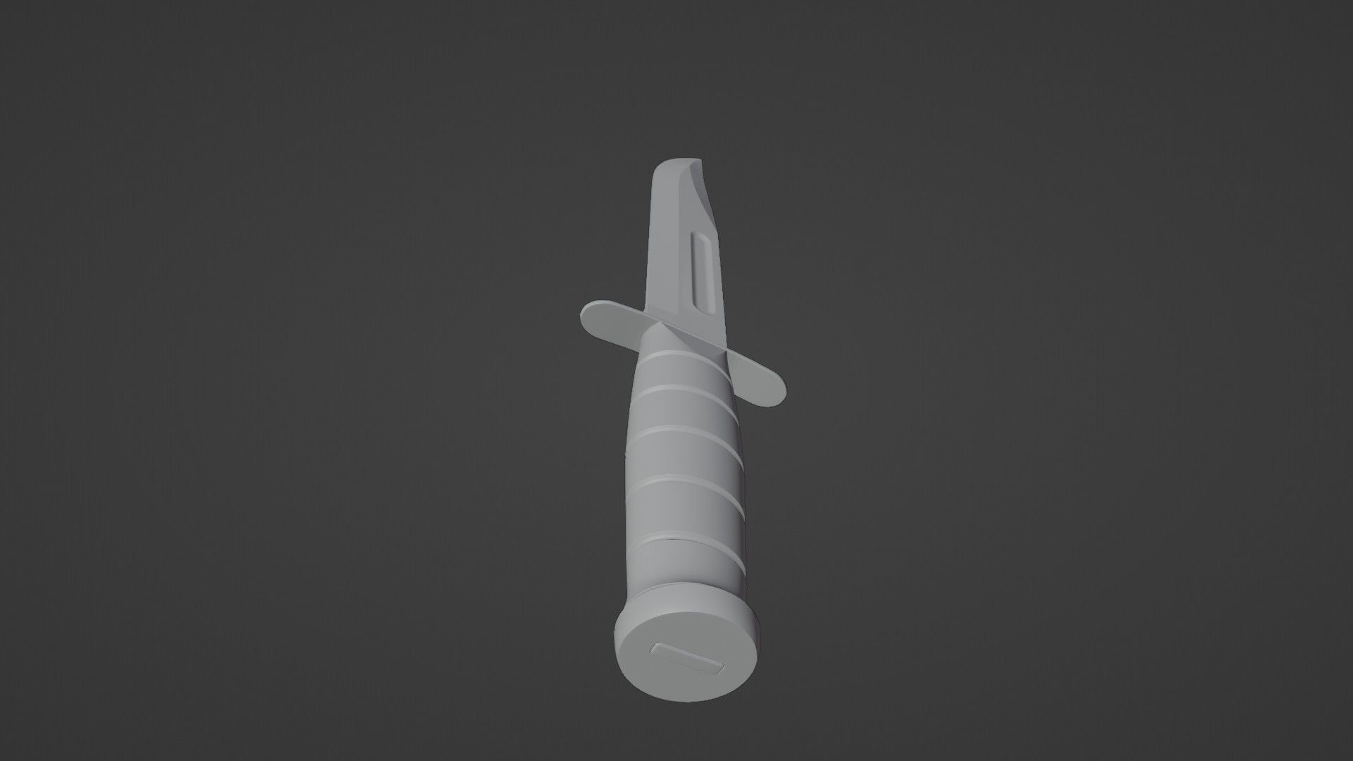 Hunting Knife Low-poly 3D model_7