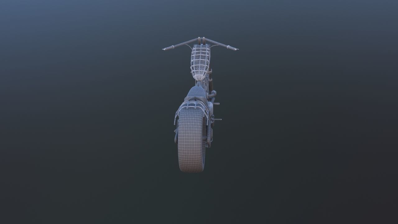 American Chopper Black Widow 3D model_24