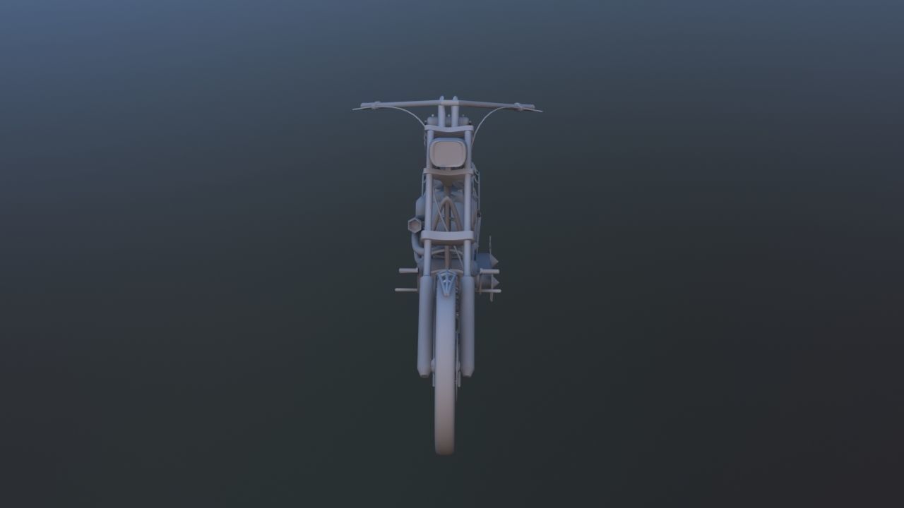 American Chopper Black Widow 3D model_16