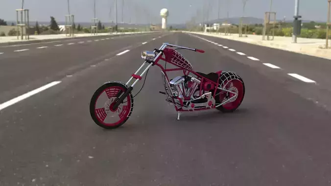 American Chopper Black Widow 3D model