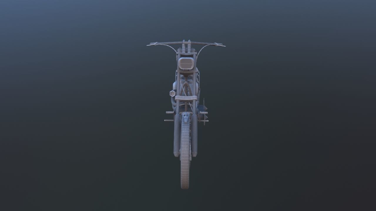 American Chopper Black Widow 3D model_22
