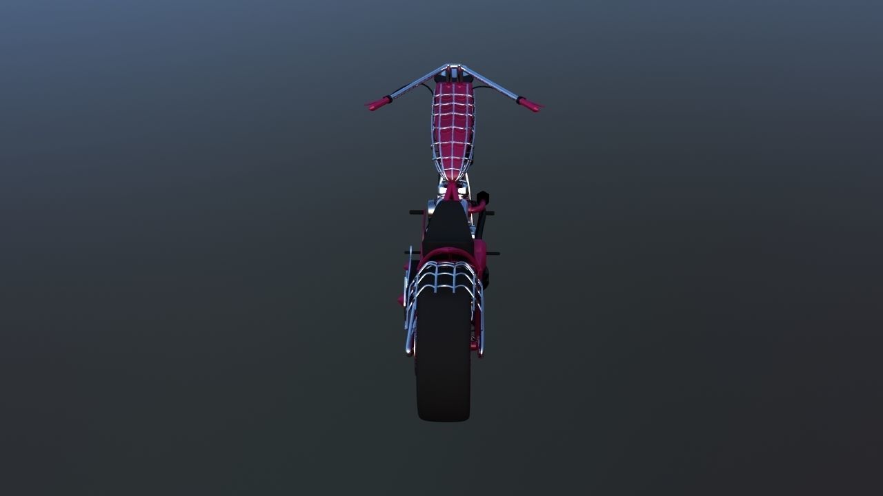 American Chopper Black Widow 3D model_10