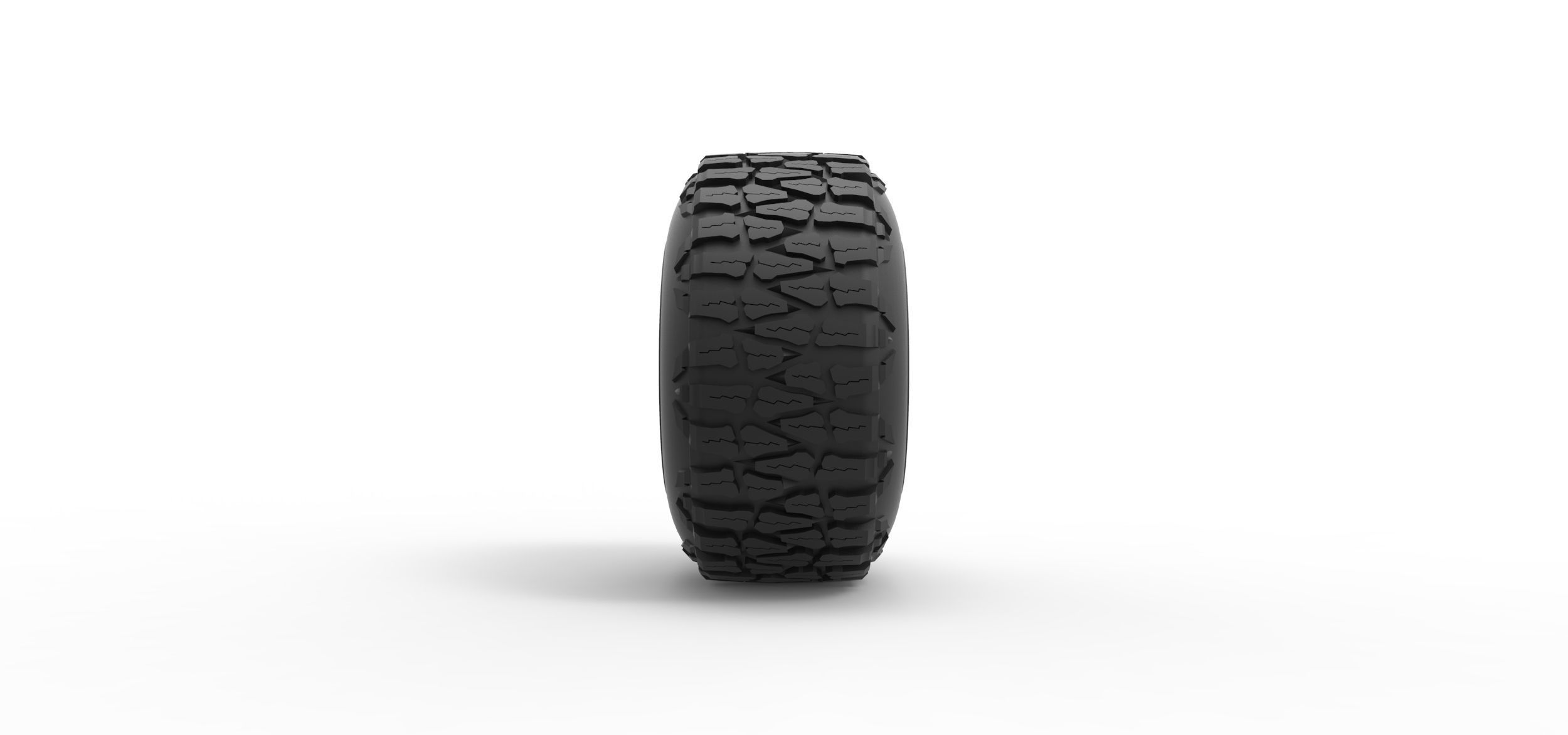 Offroad tire 99 Scale 1 to 25 3D print model_3