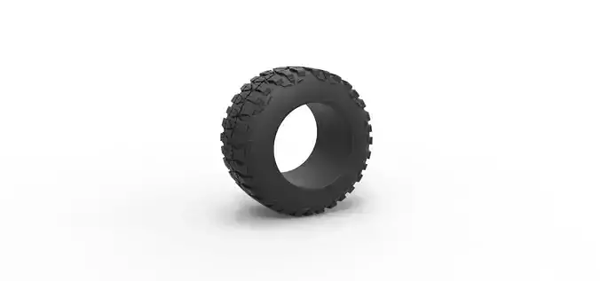 Offroad tire 99 Scale 1 to 25