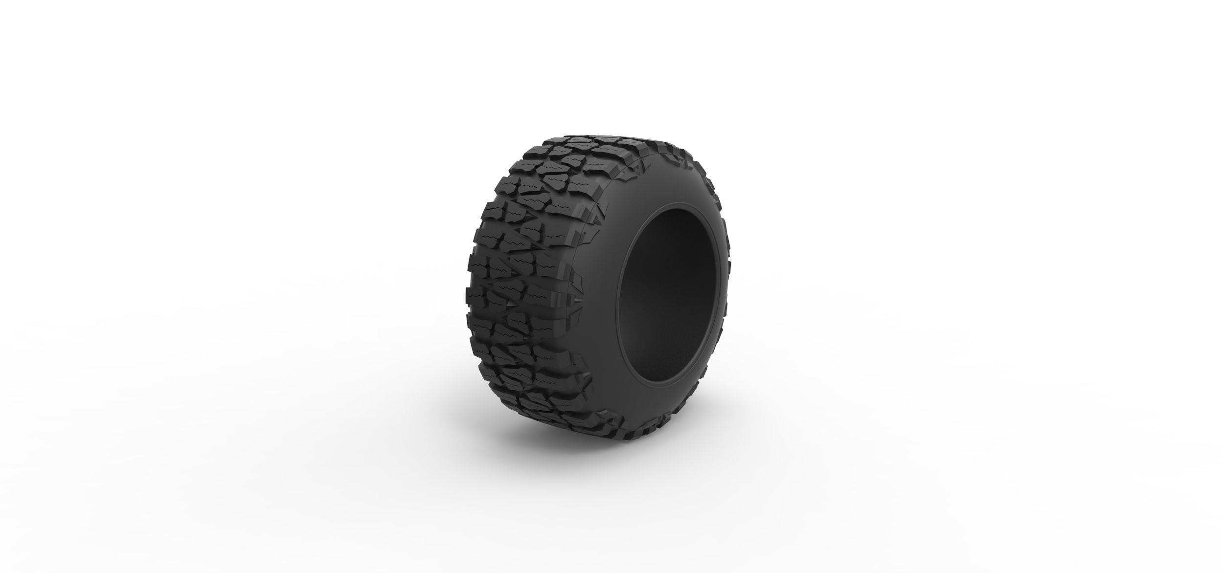Offroad tire 99 Scale 1 to 25 3D print model_1