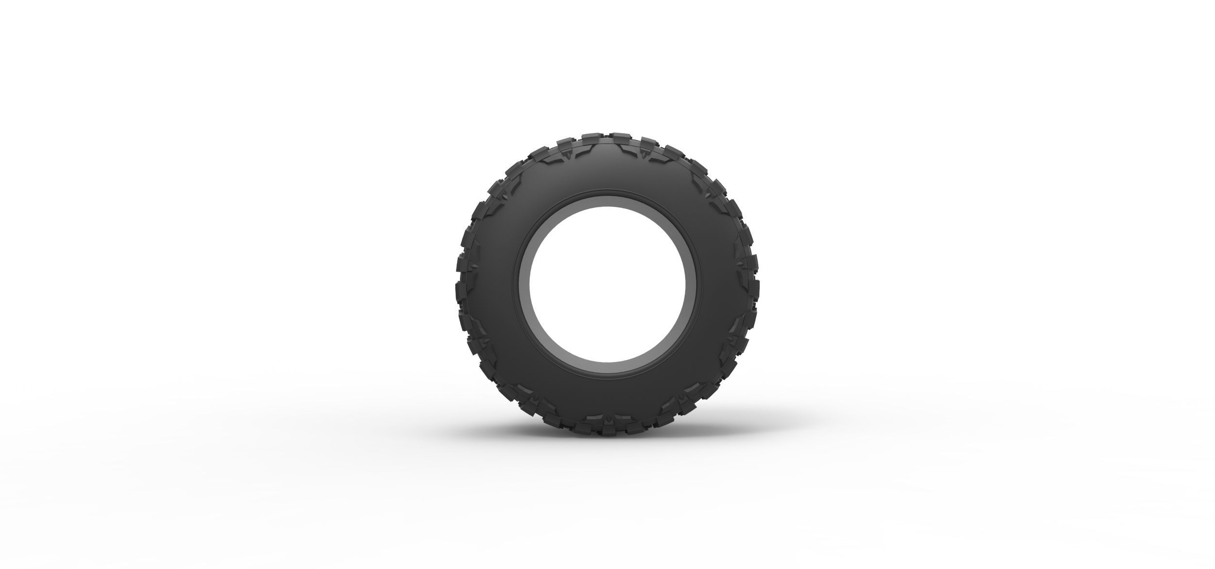 Offroad tire 99 Scale 1 to 25 3D print model_4