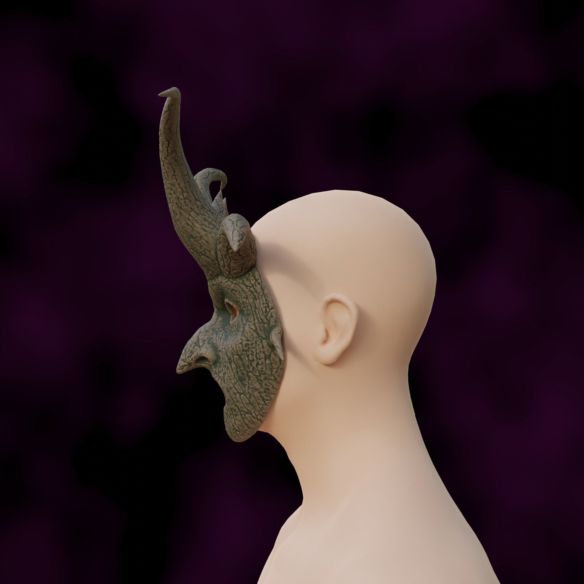 Whispering Mask Baldurs Gate 3 3D print model_6