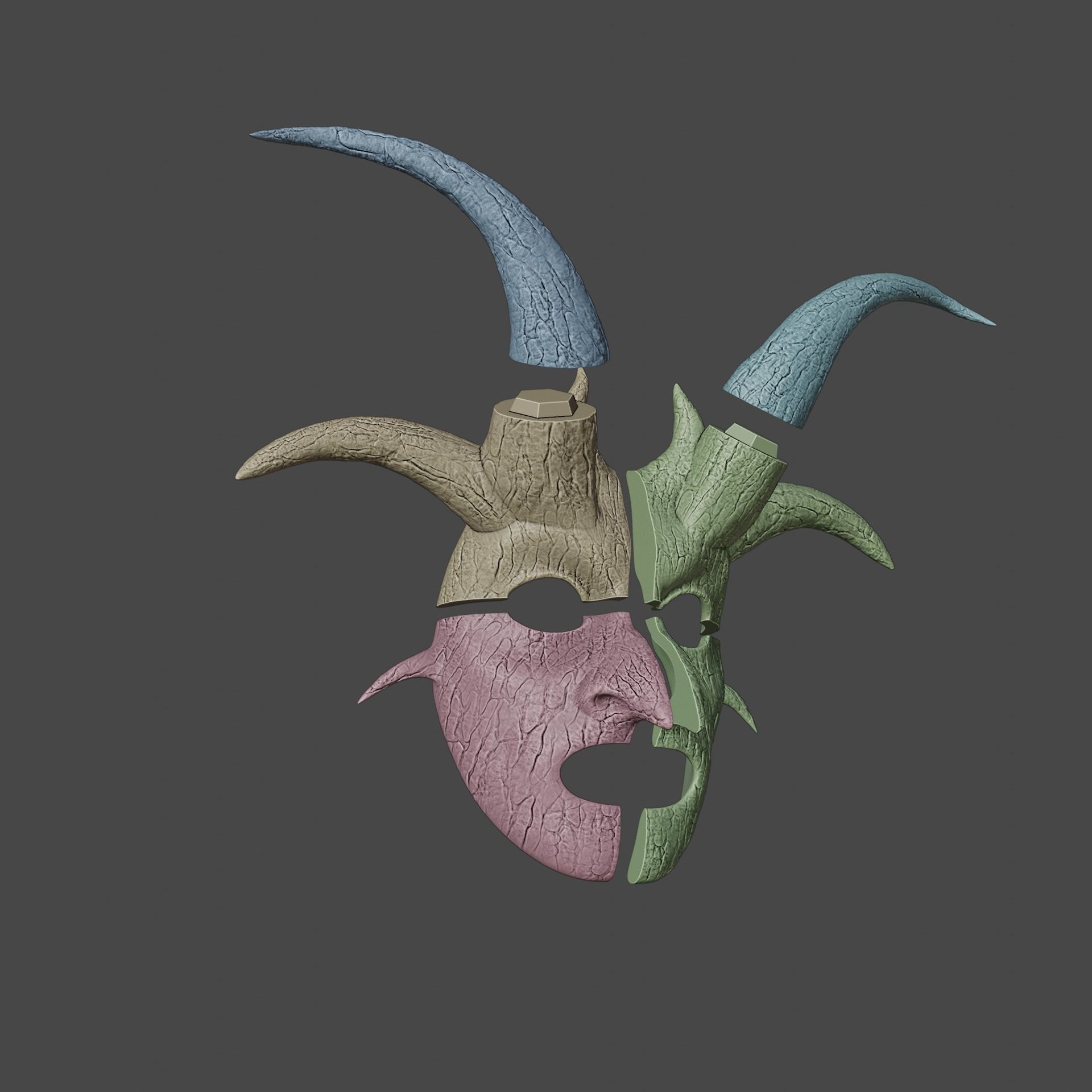 Whispering Mask Baldurs Gate 3 3D print model_11