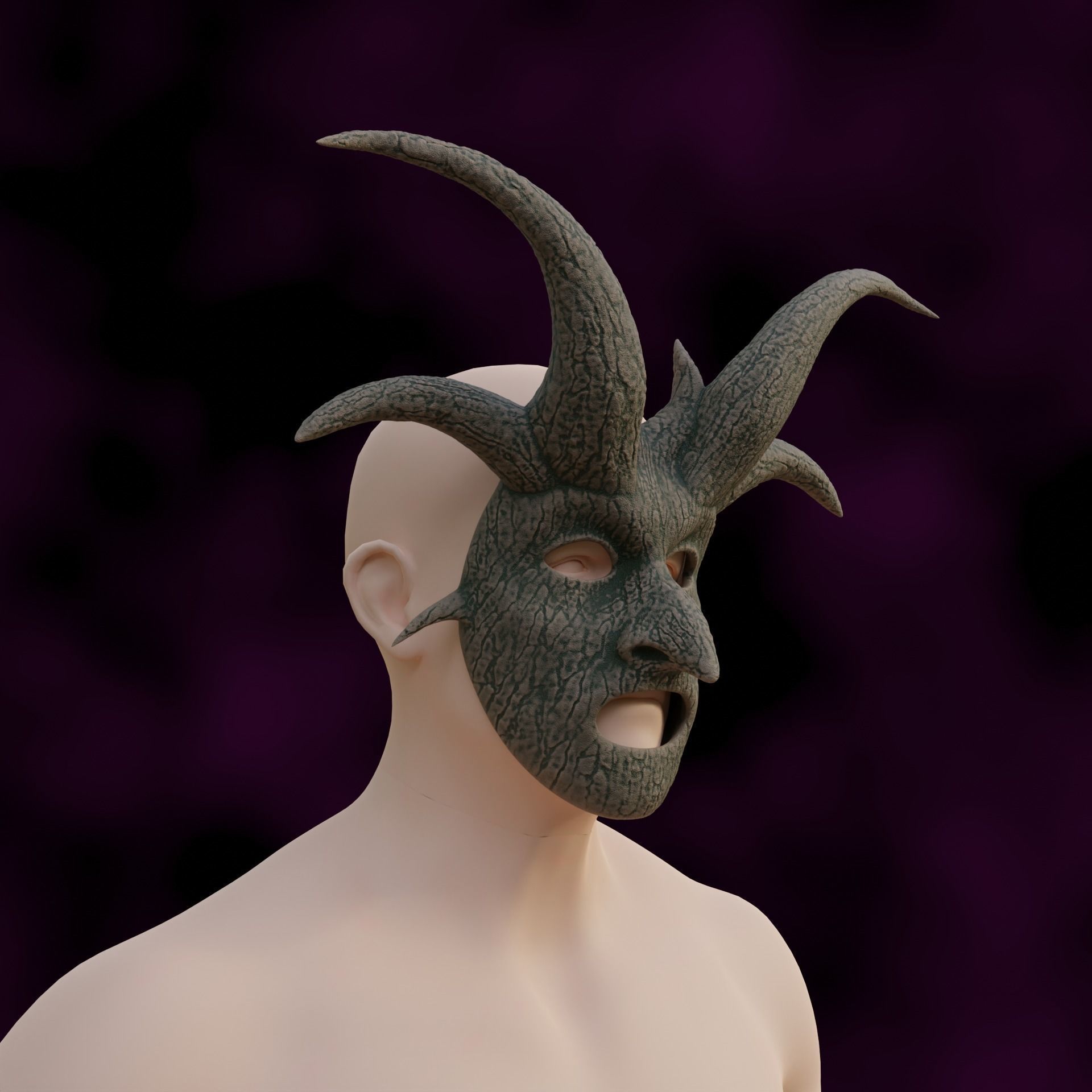 Whispering Mask Baldurs Gate 3 3D print model_3