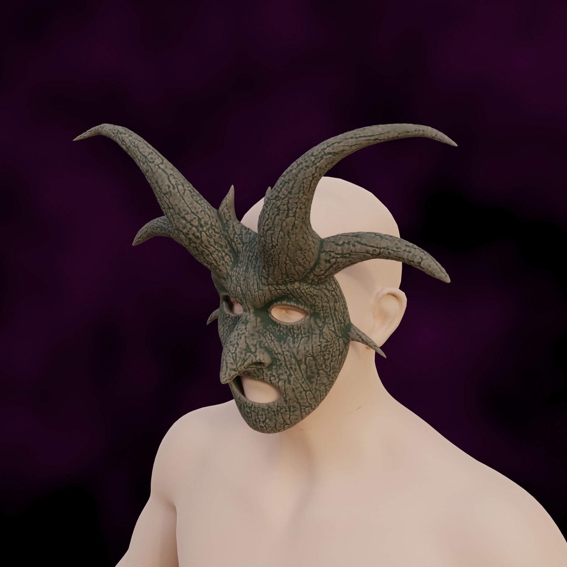 Whispering Mask Baldurs Gate 3 3D print model_7