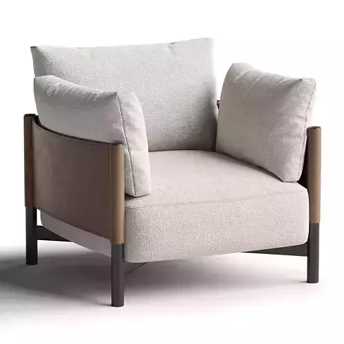 Syren Armchair Low-poly 3D model