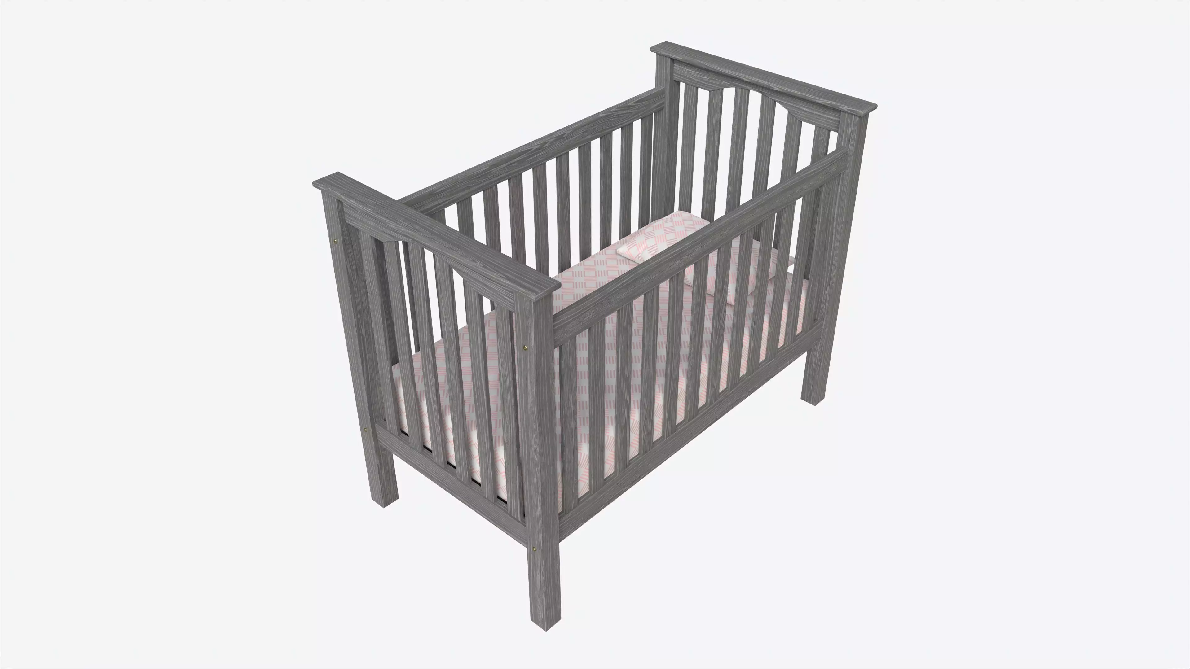Pottery Barn Kendall Convertible Crib 3D model