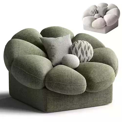 Flower shape armchair