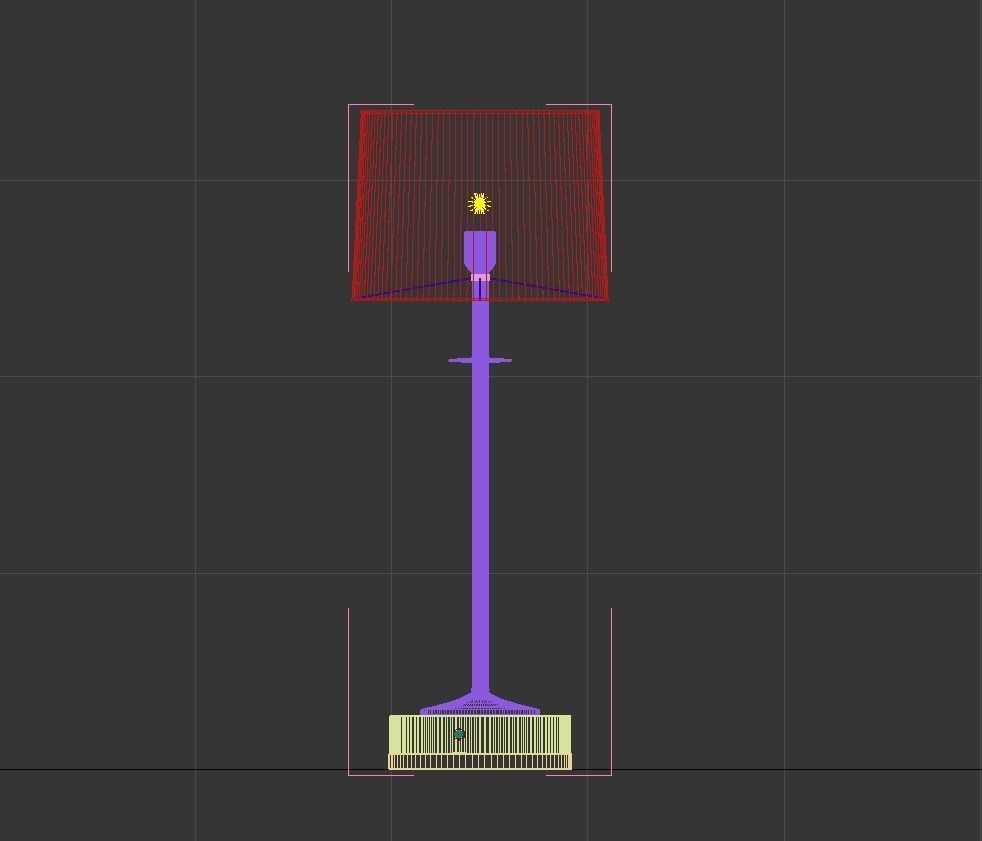 Torchere 3D model_1