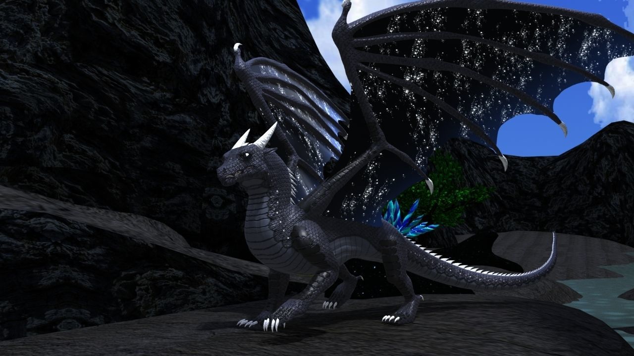 Deathbringer the Nightwing for Maya 3D model rigged | CGTrader