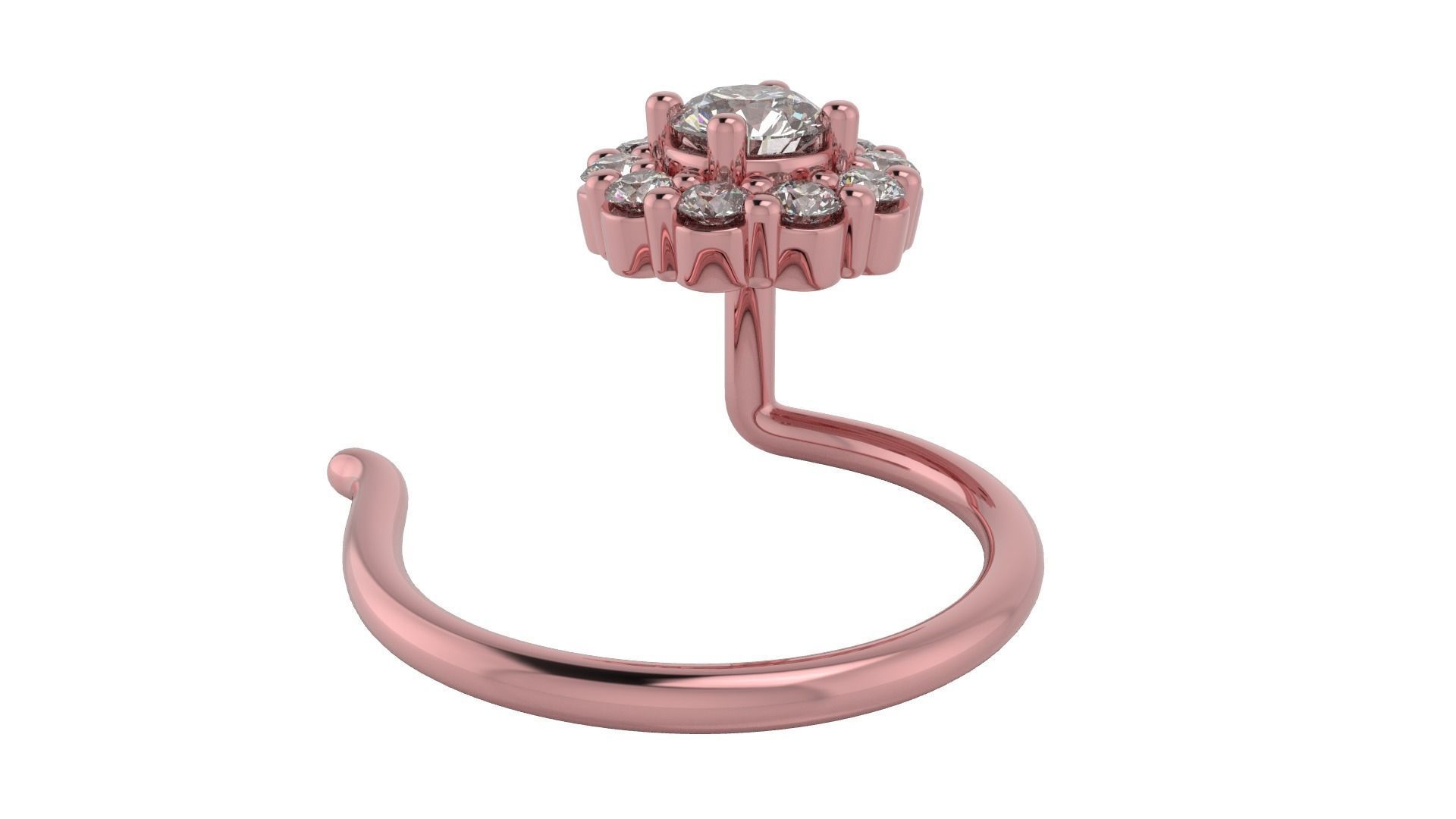 Nosepin 3D print model 3D print model_5