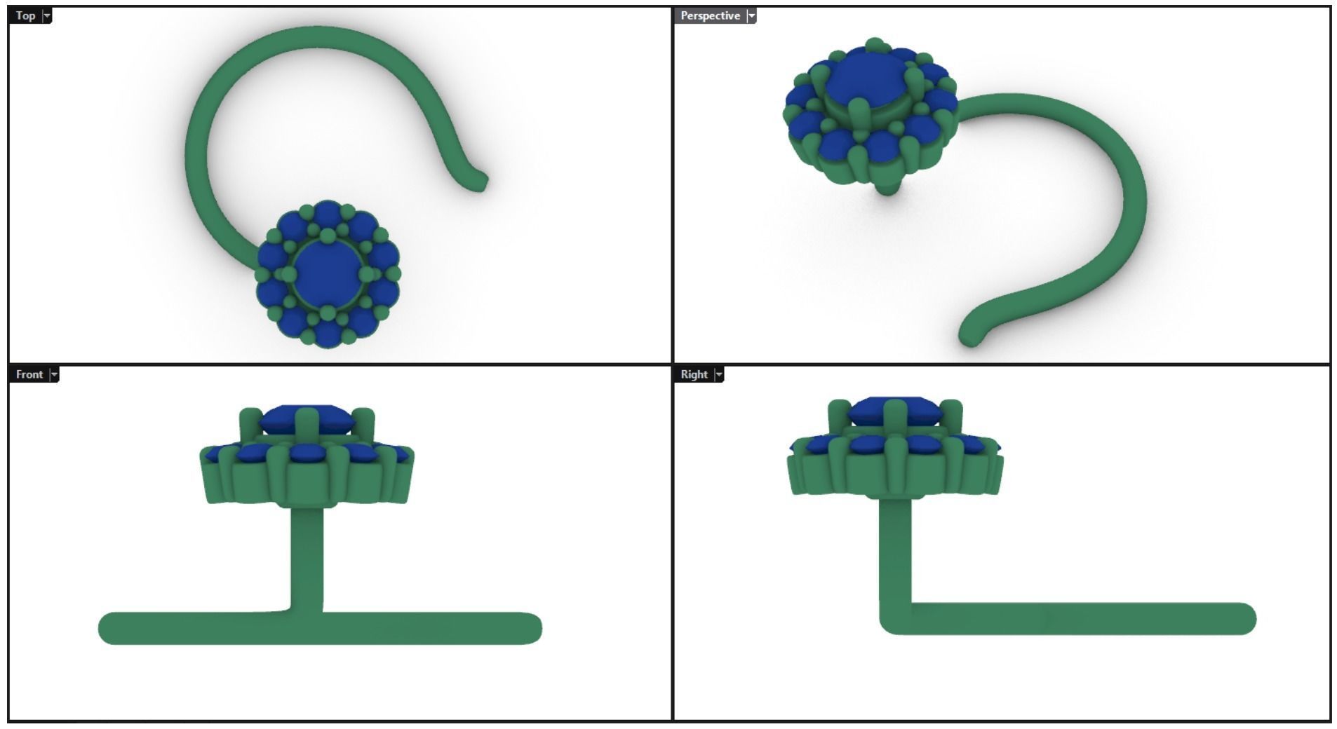 Nosepin 3D print model 3D print model_13