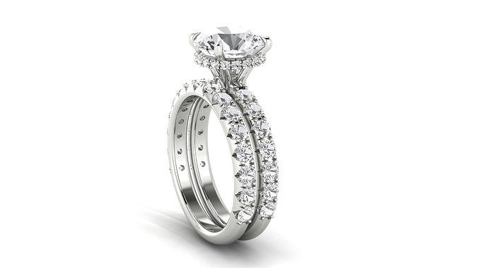Engagement Jewelry Ring 3D print model