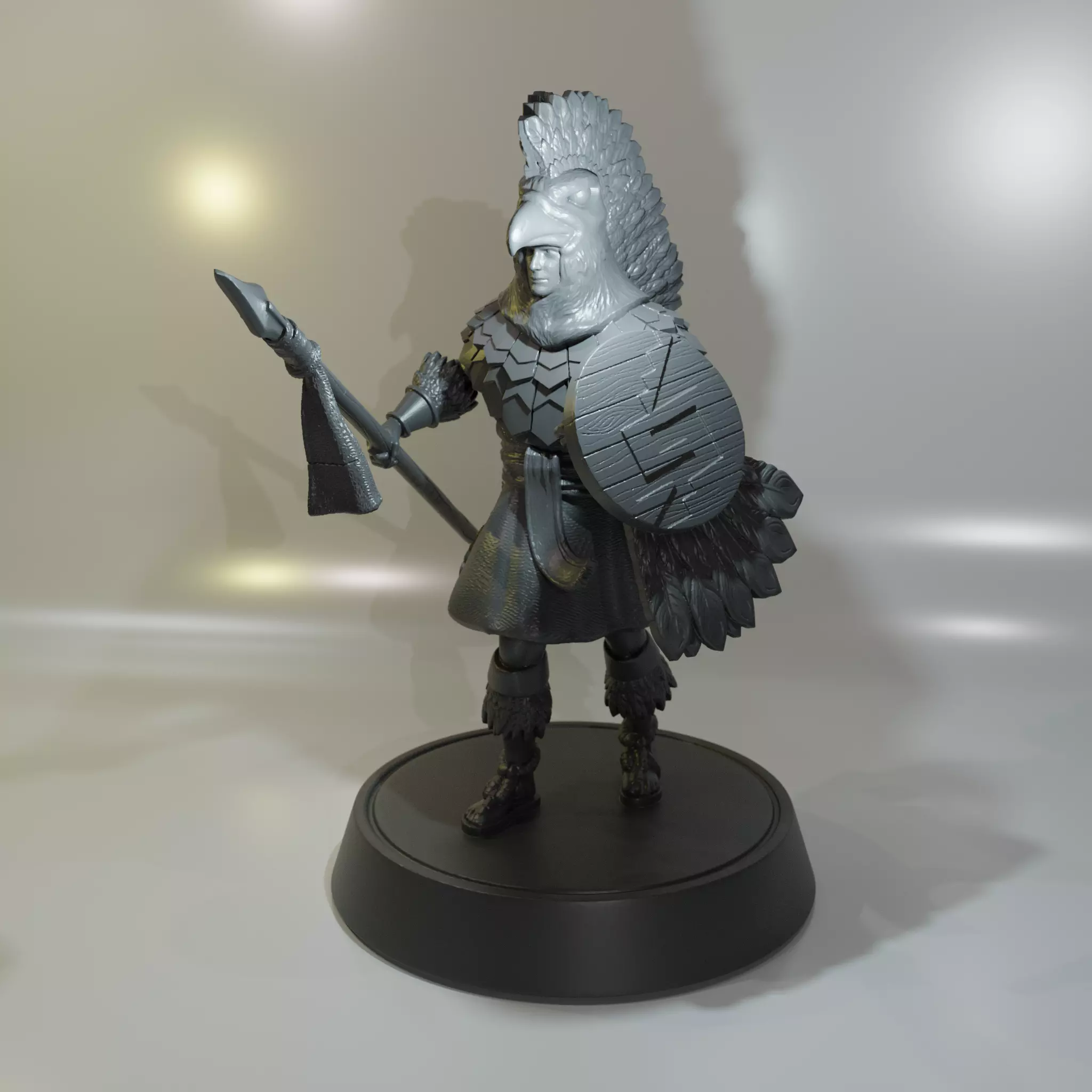 Inca Eagle Warrior Age Of Empires II to Collectibles 3D print model_0