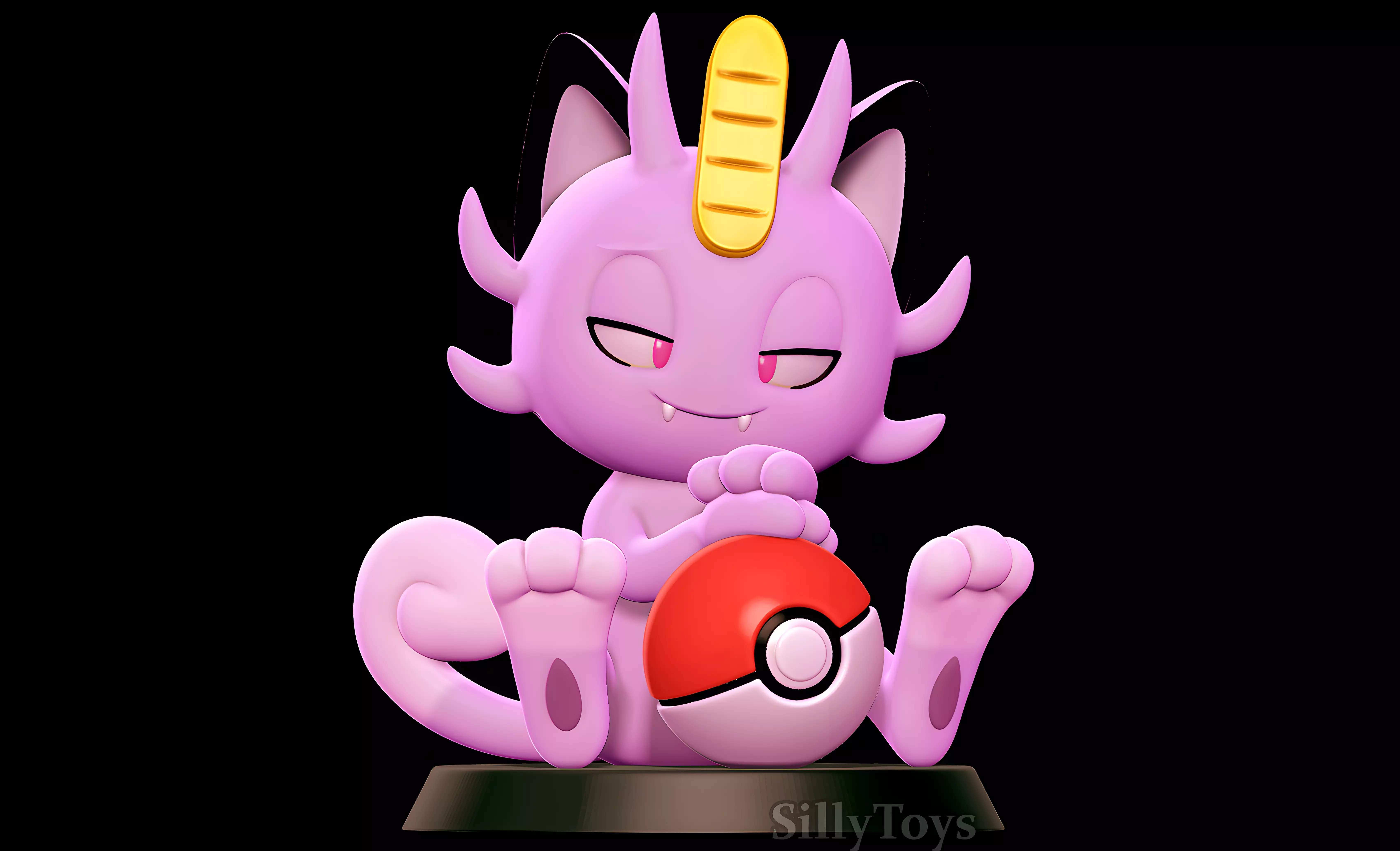 Alolan Meowth - Pokemon 3D print model 3D print model