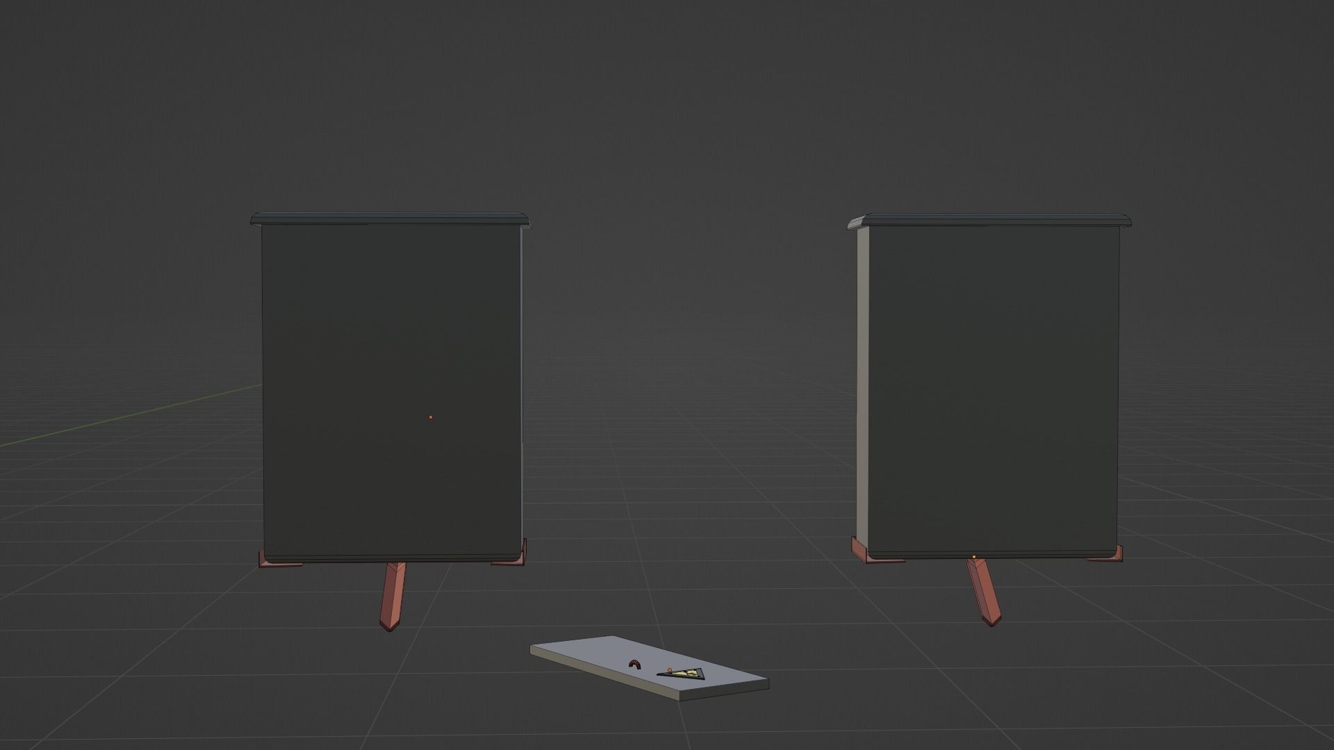 low poly electrical panel Low-poly 3D model_9