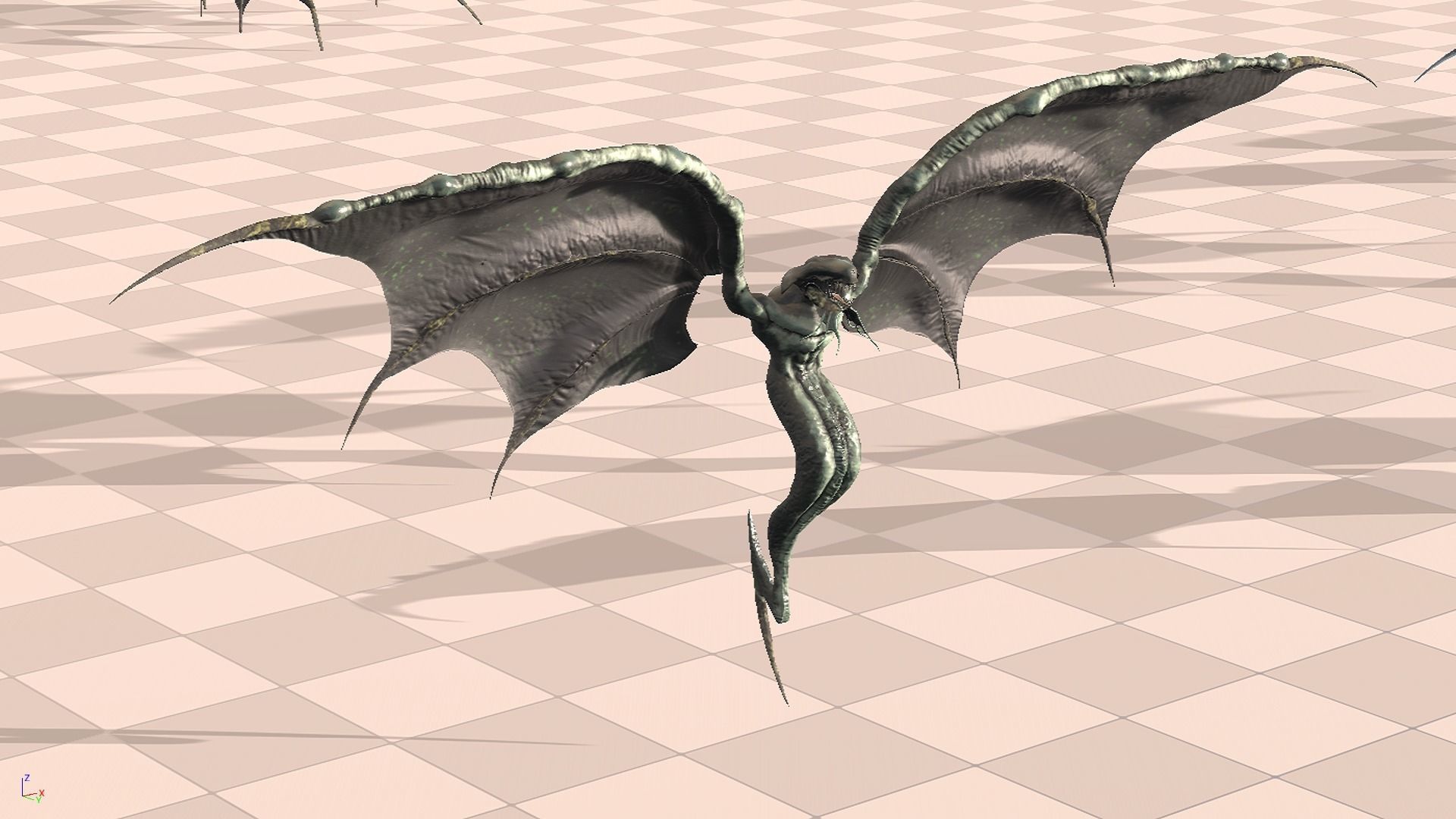 Flying Monster2 Bat Low-poly 3D model_38