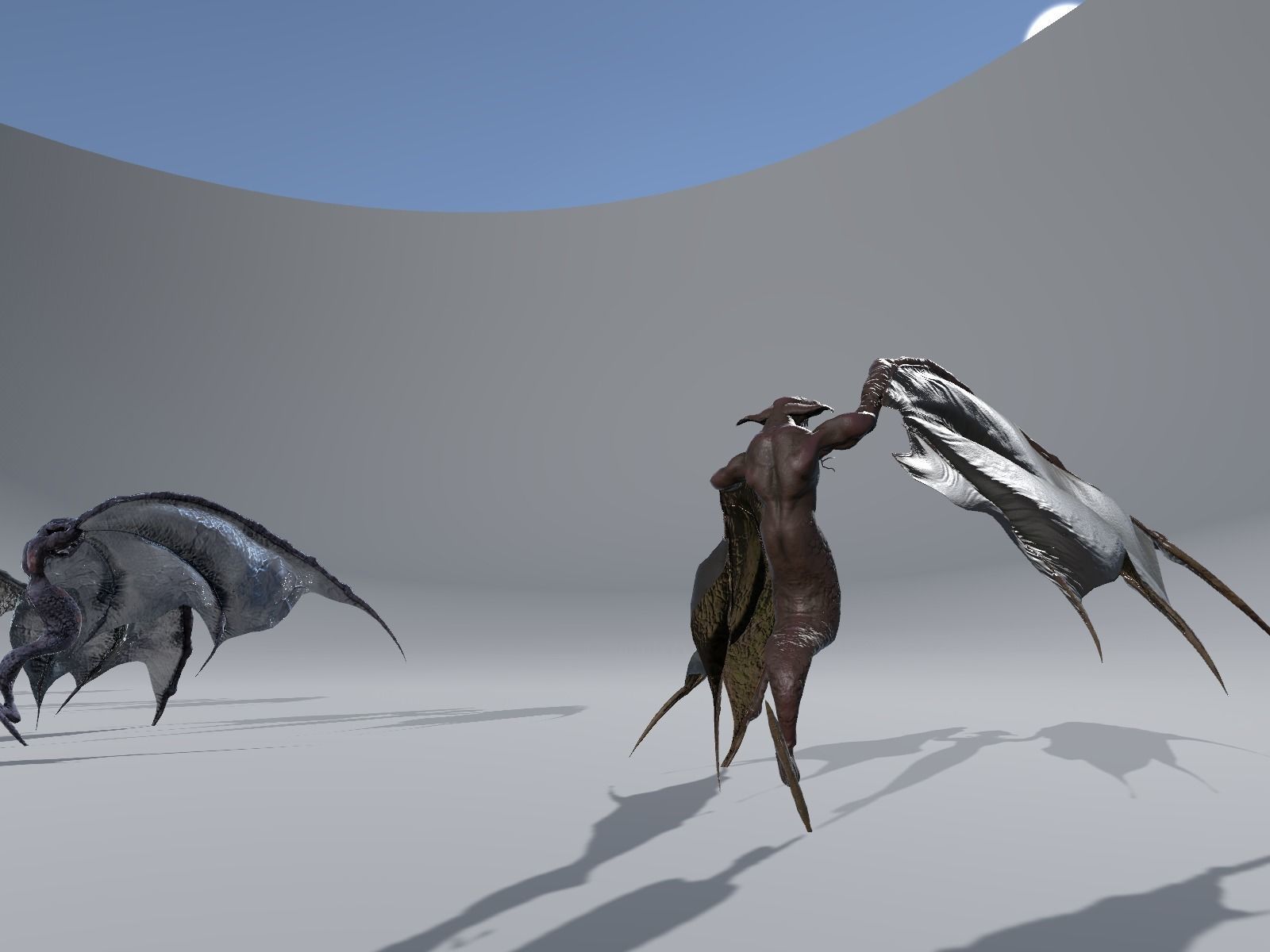 Flying Monster2 Bat Low-poly 3D model_26