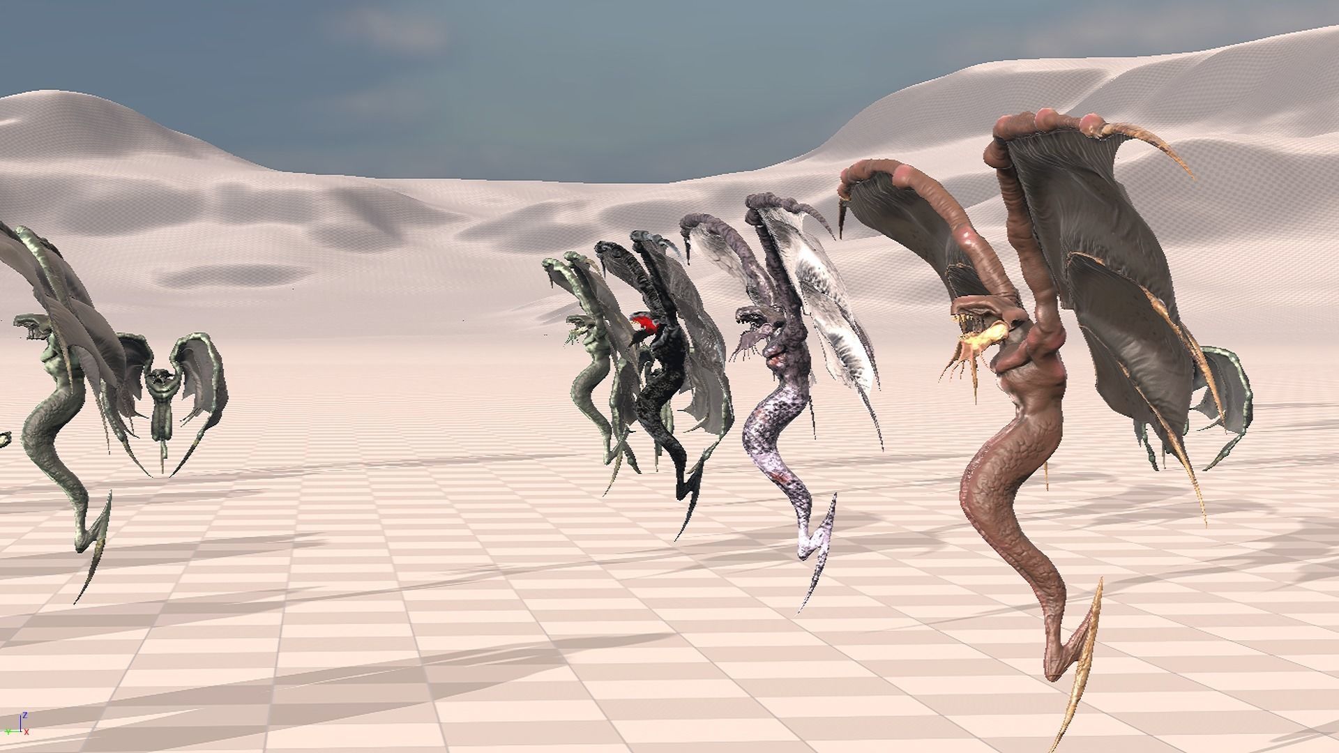 Flying Monster2 Bat Low-poly 3D model_50