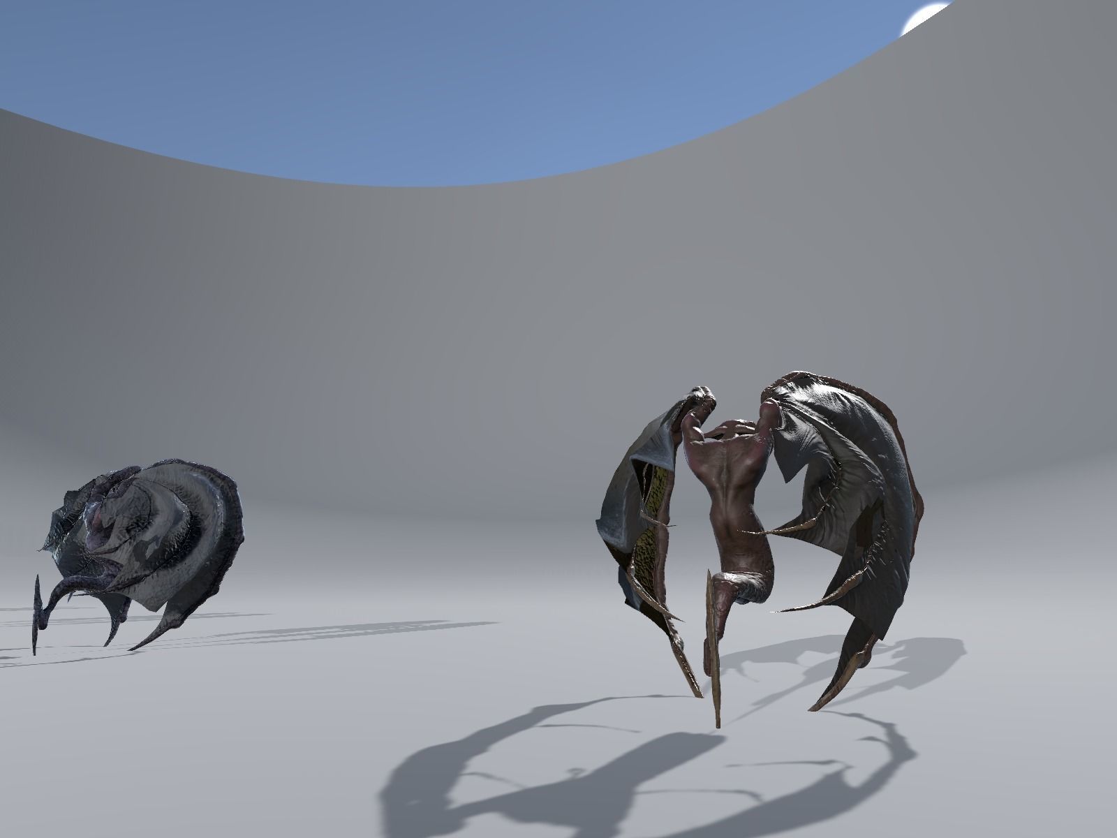 Flying Monster2 Bat Low-poly 3D model_17