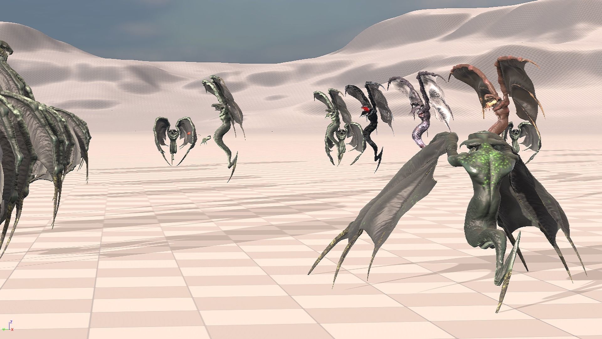 Flying Monster2 Bat Low-poly 3D model_51