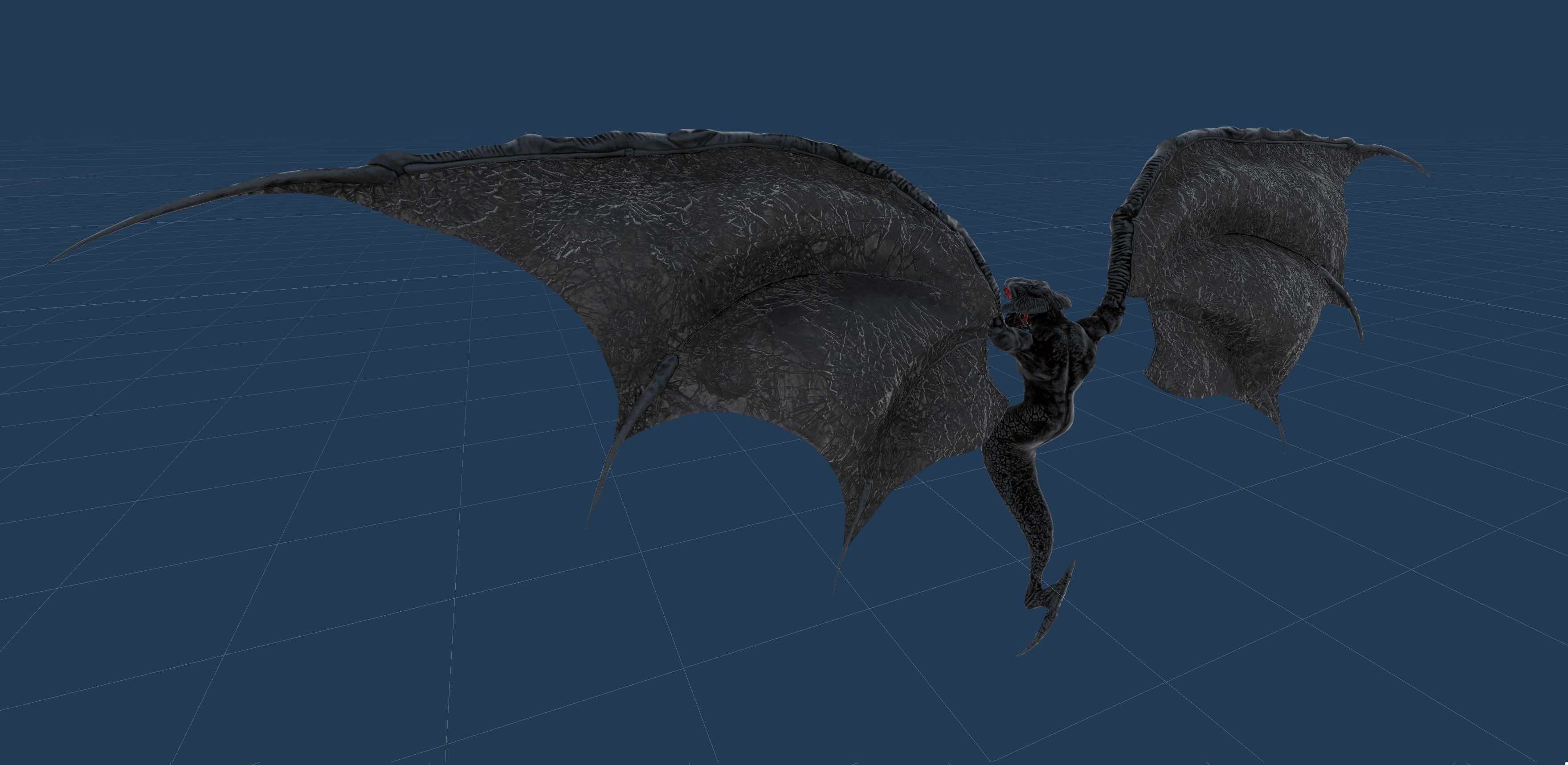 Flying Monster2 Bat Low-poly 3D model_40