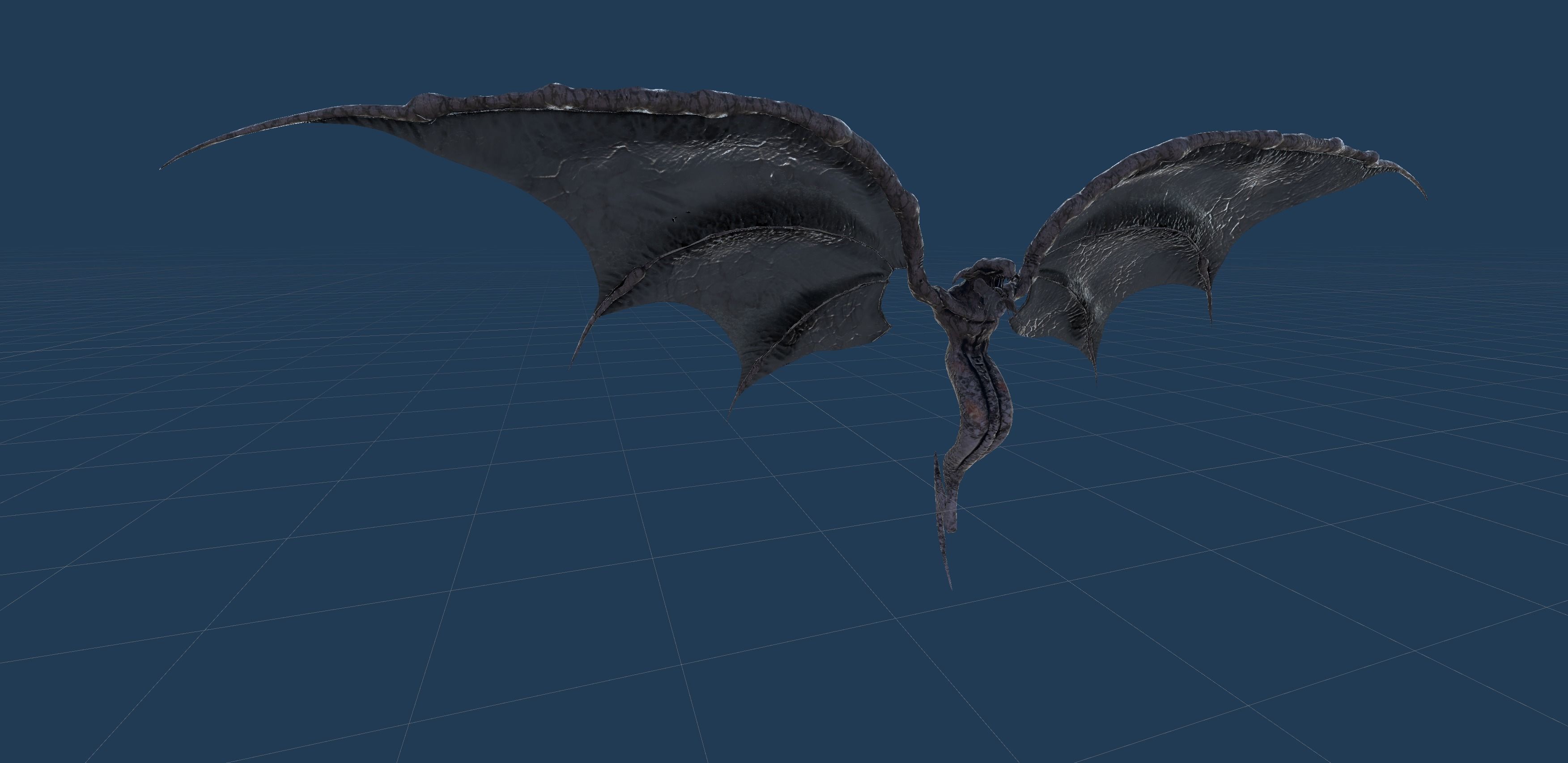 Flying Monster2 Bat Low-poly 3D model_32