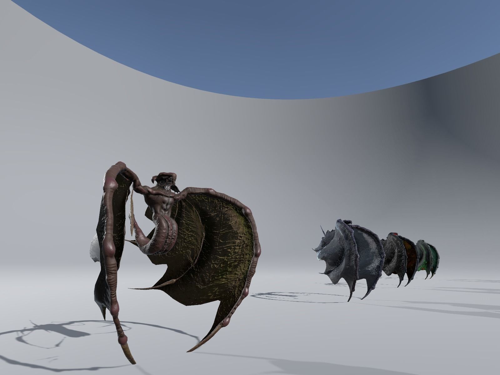 Flying Monster2 Bat Low-poly 3D model_21